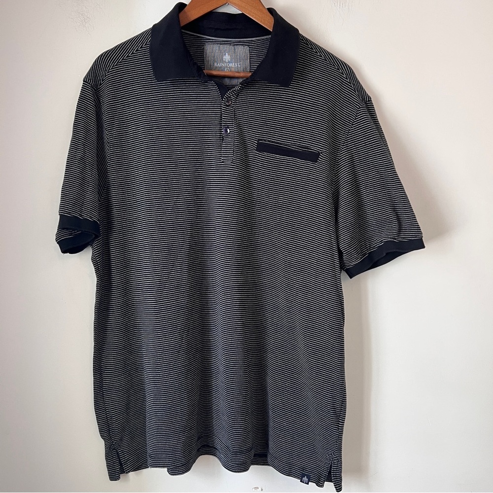 Rainforest Polo Short Sleeve Mens Size Large